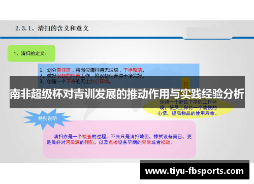 南非超级杯对青训发展的推动作用与实践经验分析