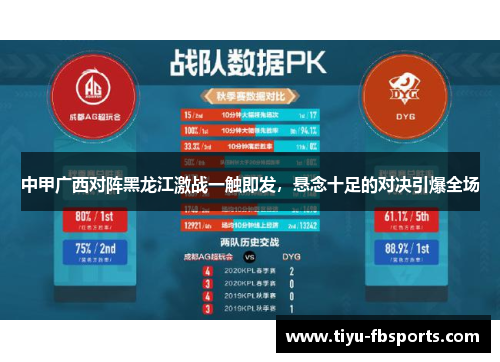 中甲广西对阵黑龙江激战一触即发，悬念十足的对决引爆全场